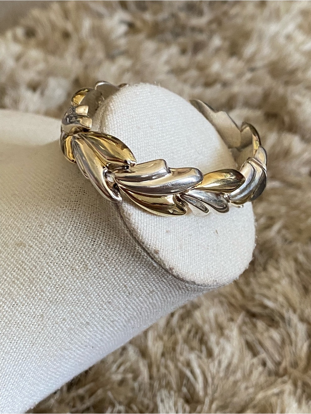 Milor Sterling Silver Two Toned Chunky Bracelet 925